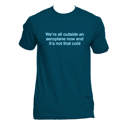 "We're All Outside An Aeroplane Now And It's Not That Cold" T-Shirt