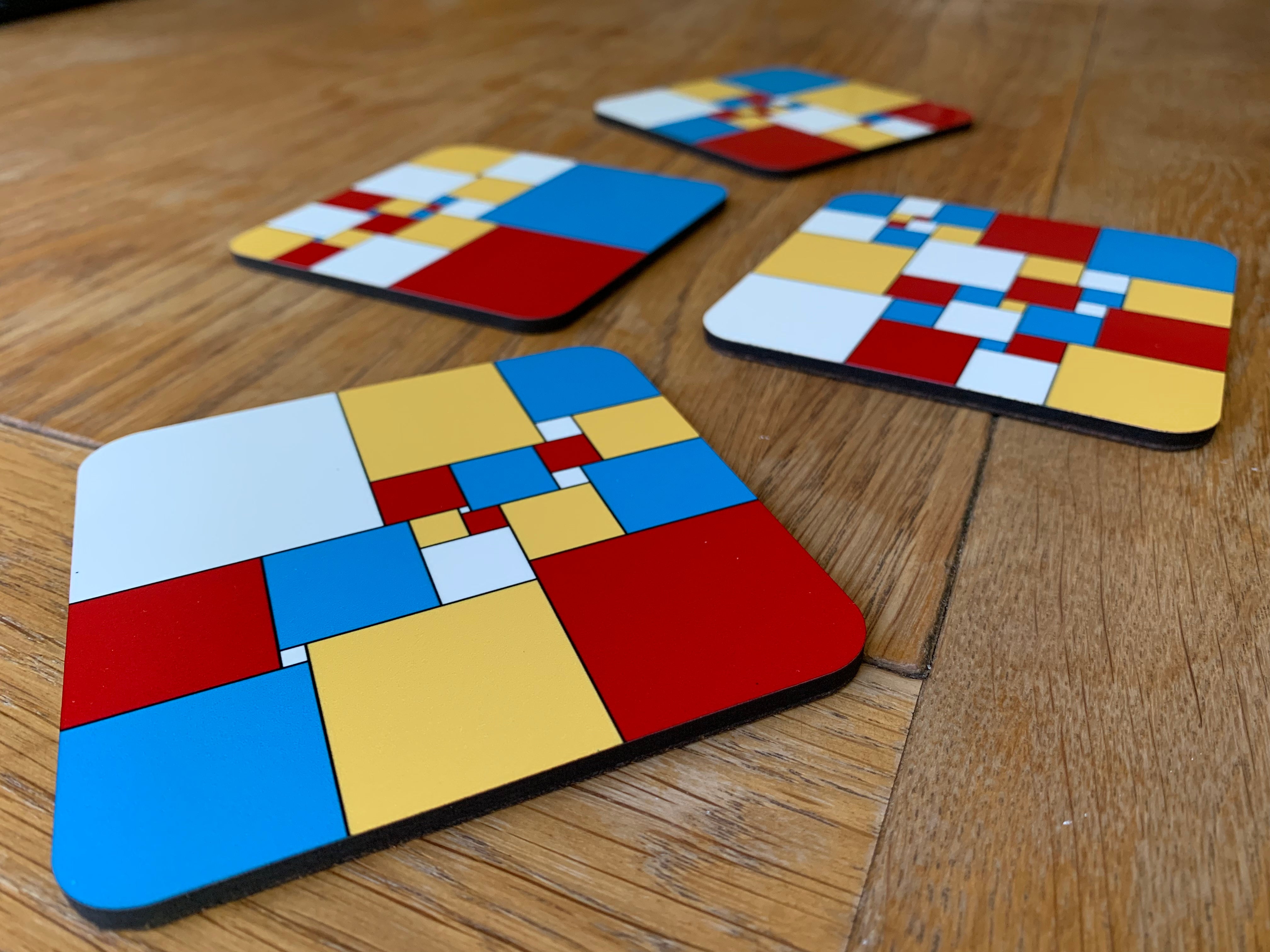 Squared Square Coasters