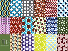 Symmetry groups wrapping paper