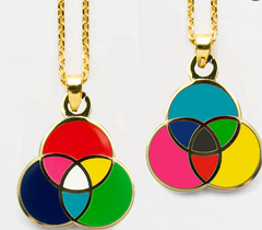 Venn Diagram Pendant by Yellow Owl Workshop