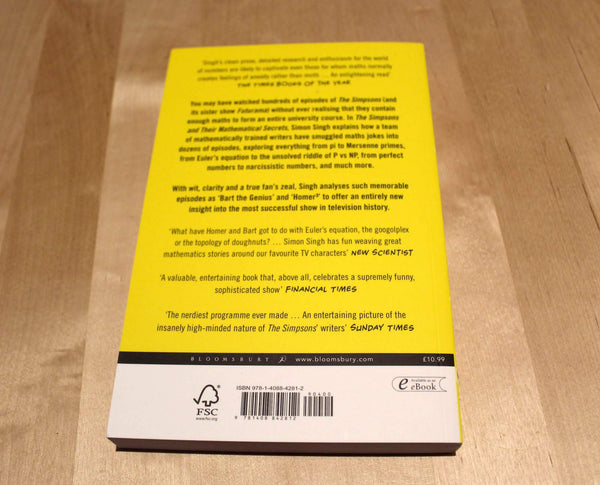 Simpsons Math Book The Simpsons & Their Mathematical Secrets by Simon Singh (signed copy ...