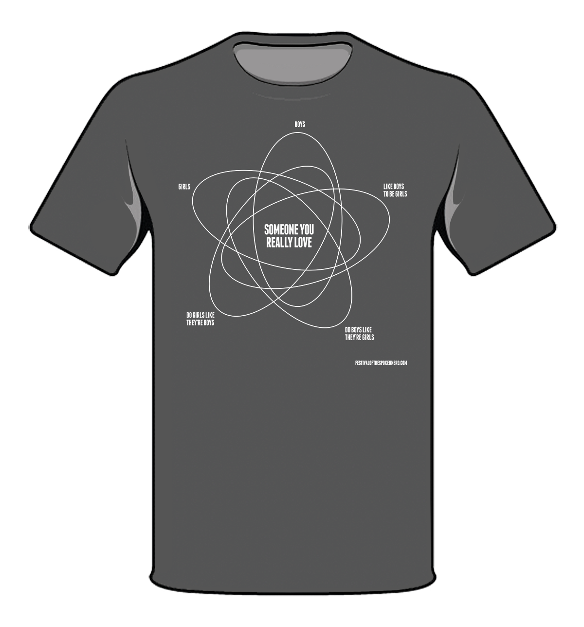 "Girls & Boys" Venn diagram T-Shirt