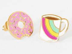 Mug/Donut Earrings by Yellow Owl Workshop