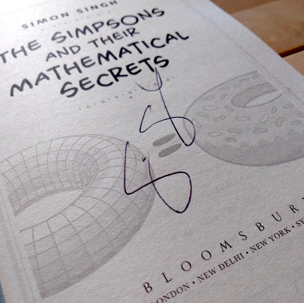 The Simpsons & Their Mathematical Secrets by Simon Singh (signed copy ...