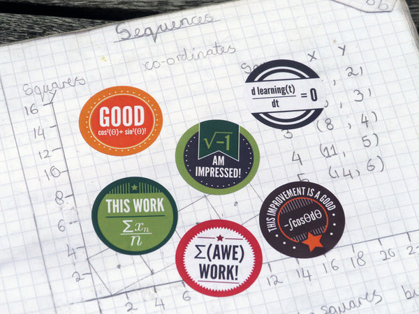 Sticker Great Work Math Maths Reward Stickers β Maths Gear - Mathematical curiosities, games ...